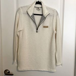 Cream colored quarter zip